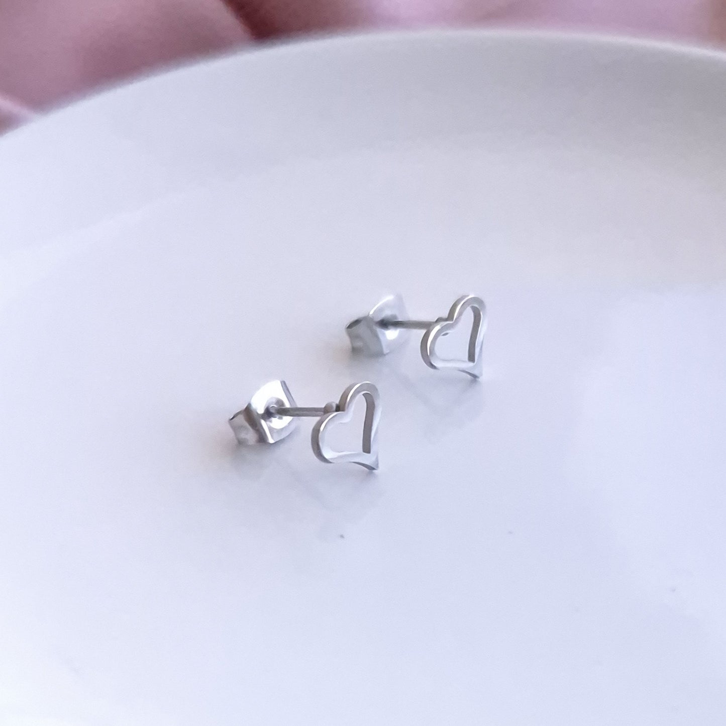 Pendientes mini corazón