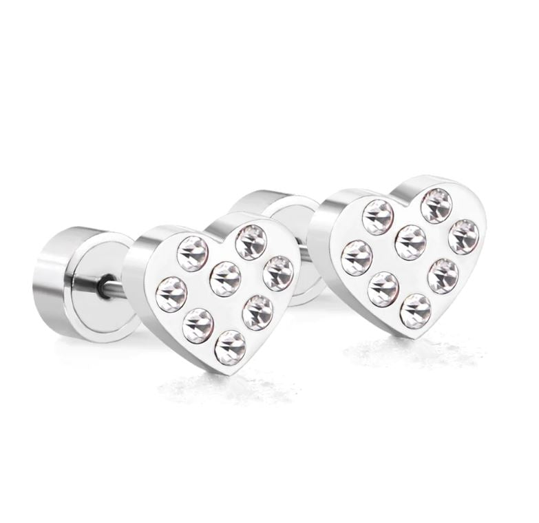 Pendientes a presión Corazón