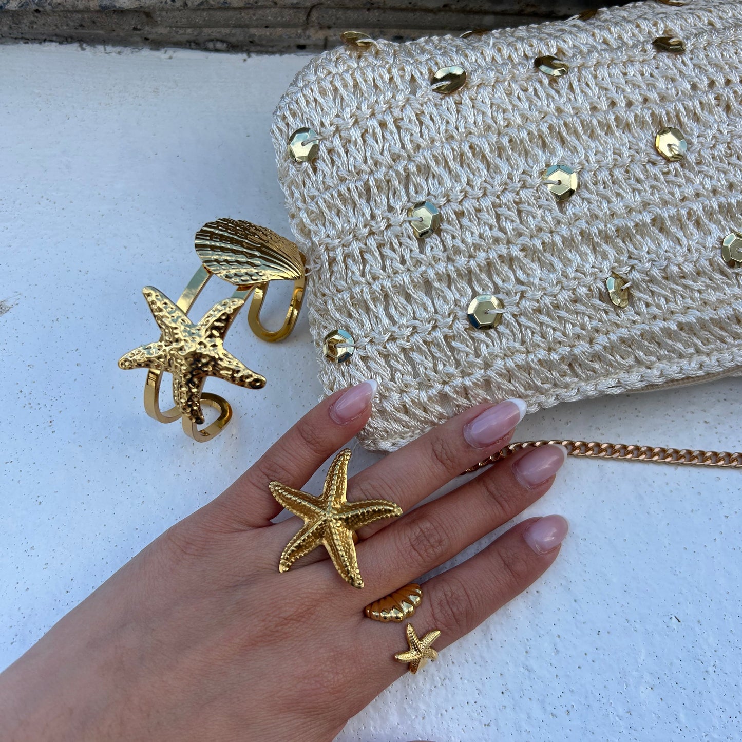 Anillo Estrella de Mar – Encanto marino y estilo versátil | Acero Inoxidable Hipoalergénico