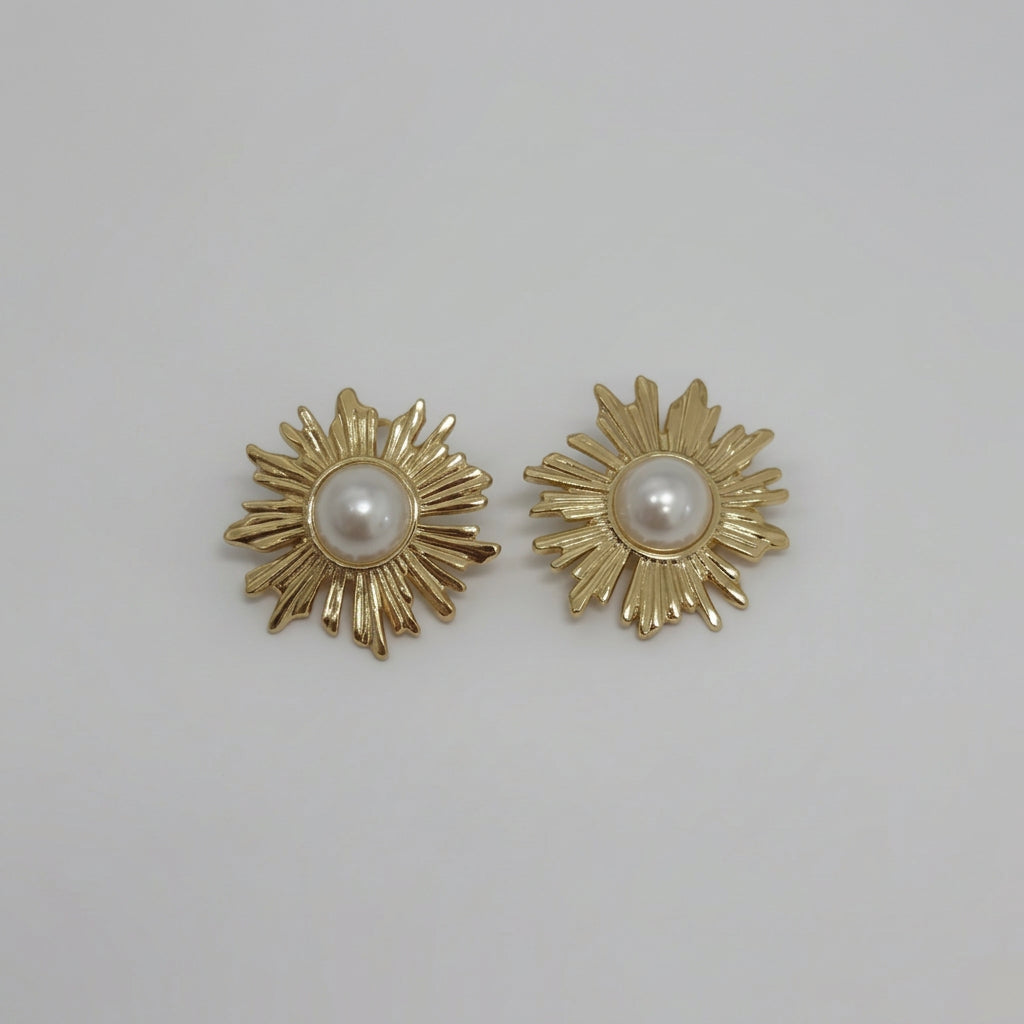 Pearl Flower Earrings