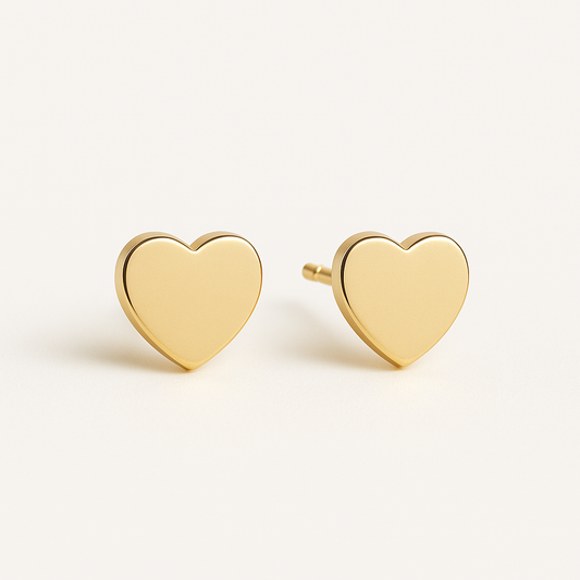 Pendientes Corazón Dorado