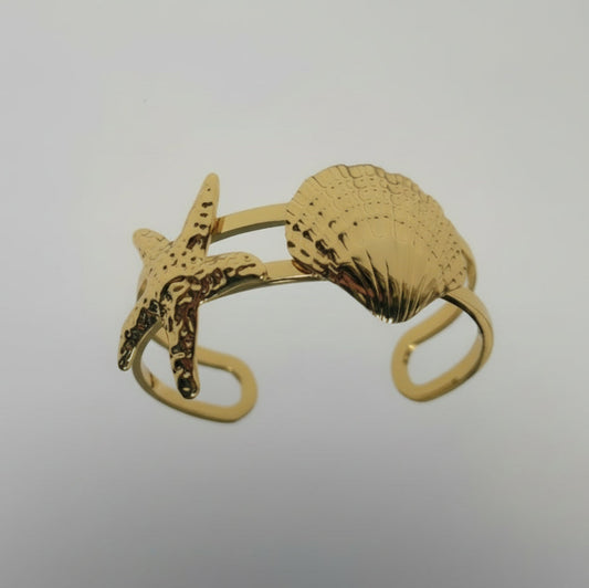 Brazalete Estrella y concha Marina