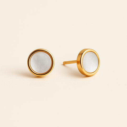 Pendientes Nácar Blancos