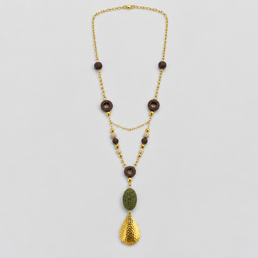 Collar de piedras volcanicas españa