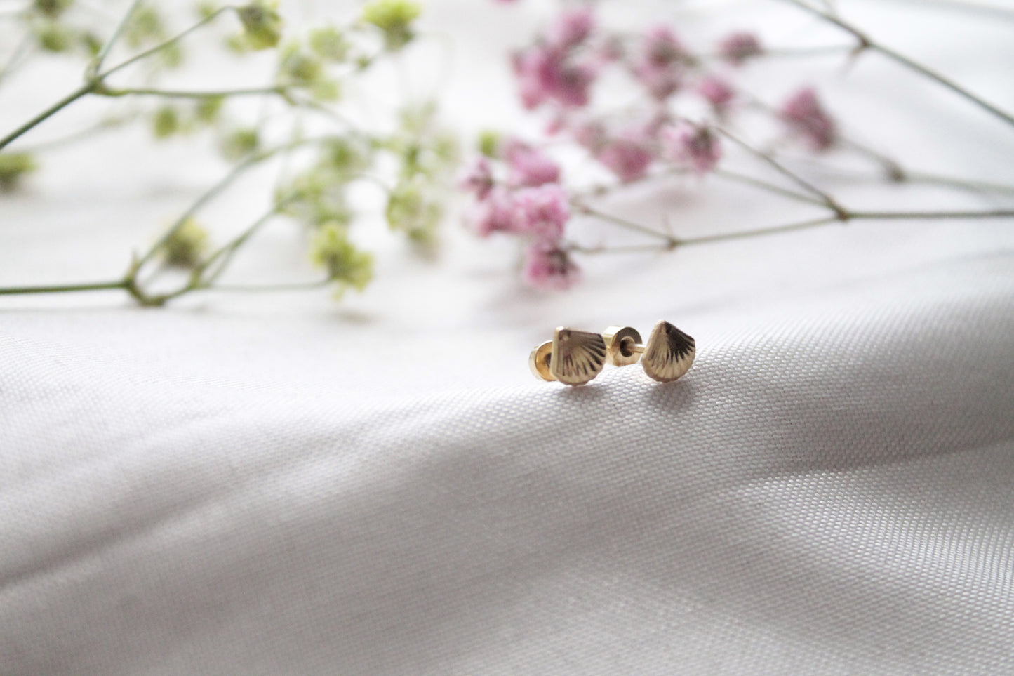 Pendientes Rosca Concha Marina