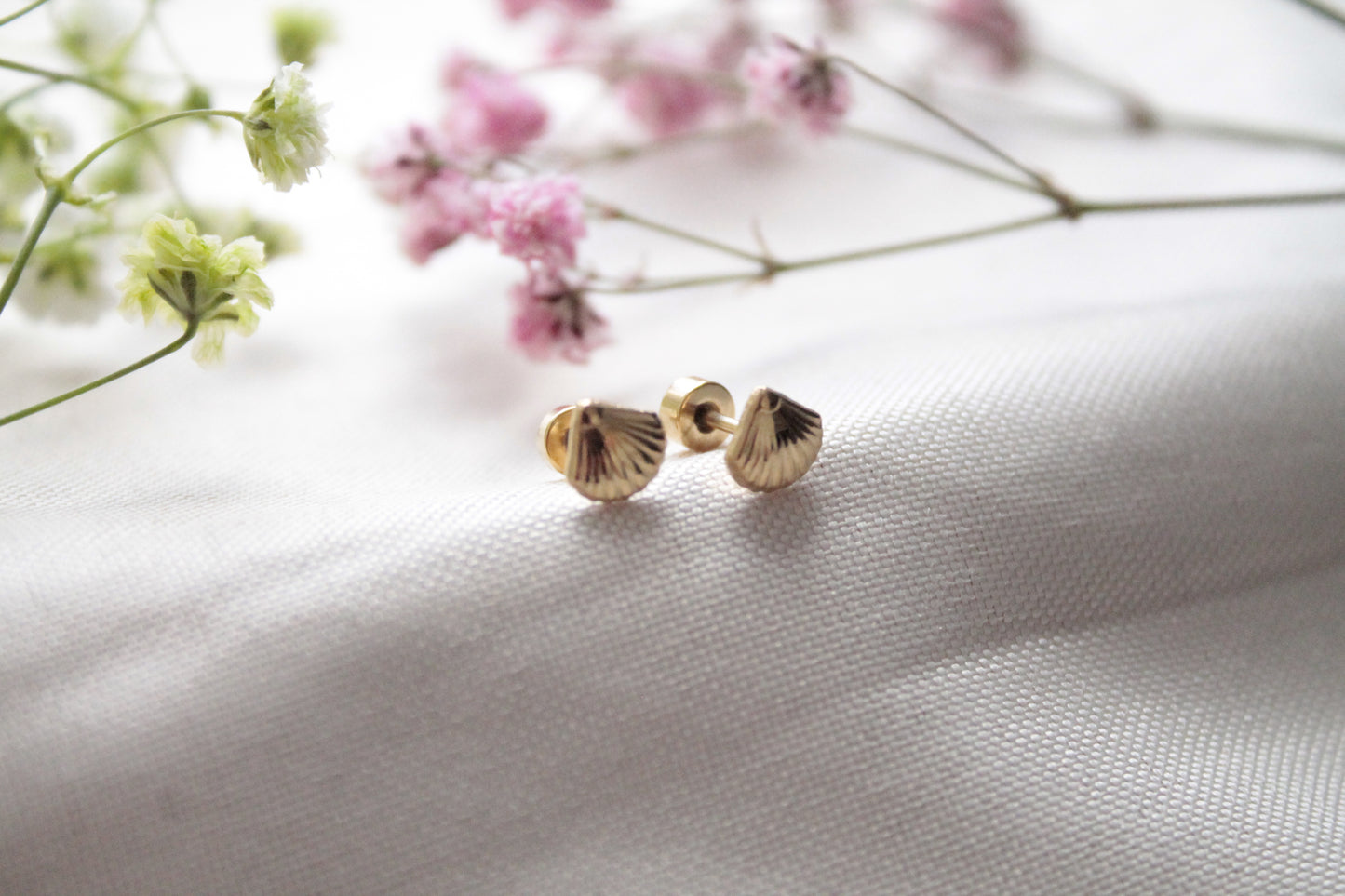 Pendientes Rosca Concha Marina