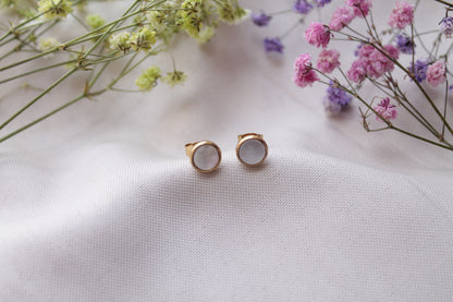 Pendientes Nácar Blancos