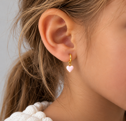 Mía Rosa Hoop Earrings