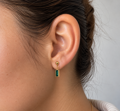 Pendientes esmeralda
