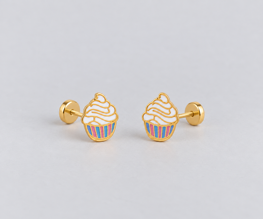 Colorful Glazed Donut Earring