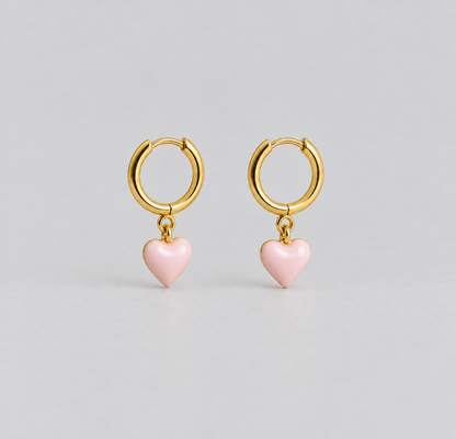 Mía Rosa Hoop Earrings