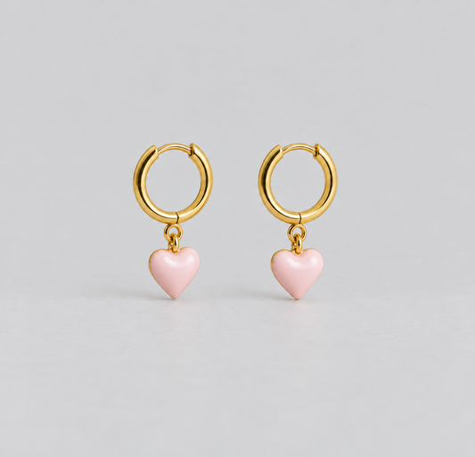 Mía Rosa Hoop Earrings