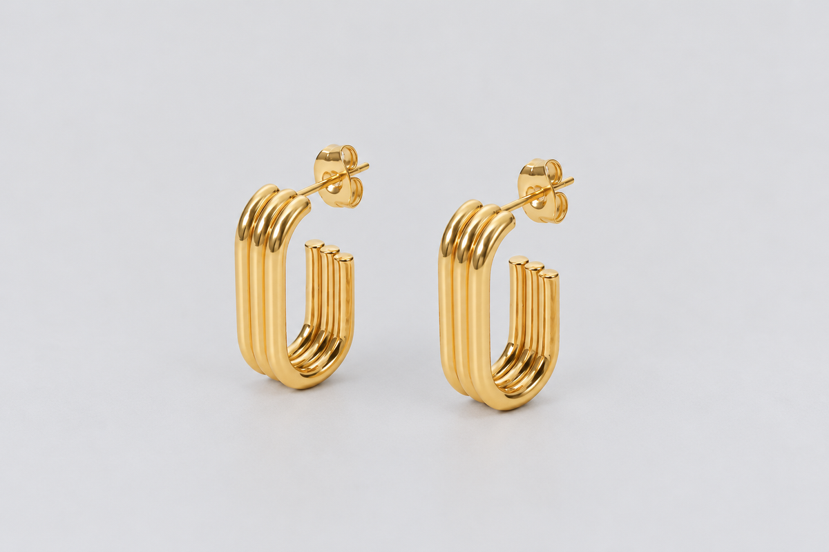 Elba hoop earrings