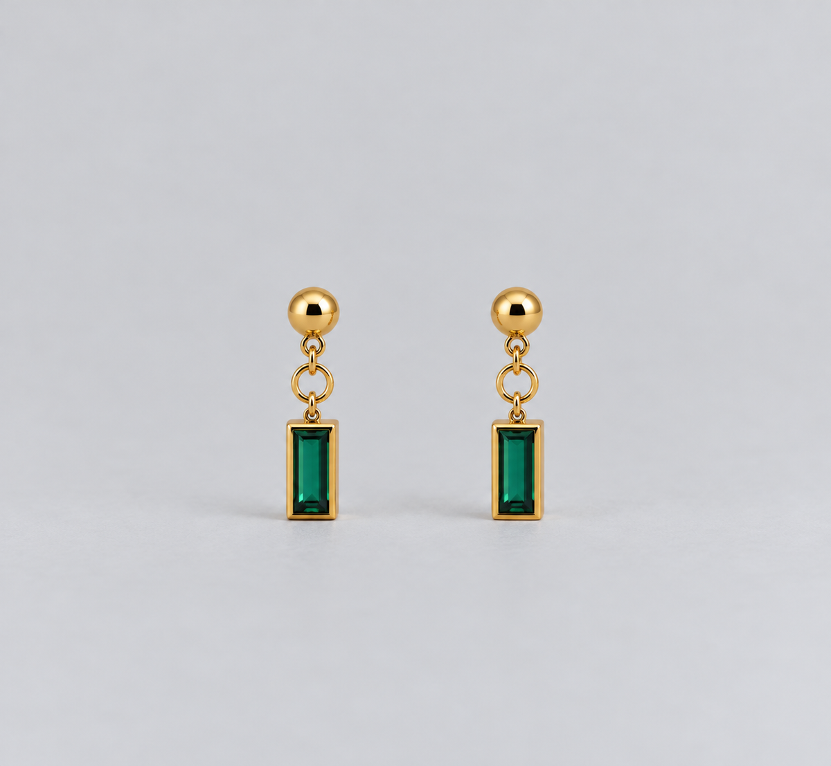 Pendientes esmeralda