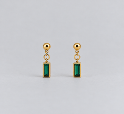 Pendientes esmeralda