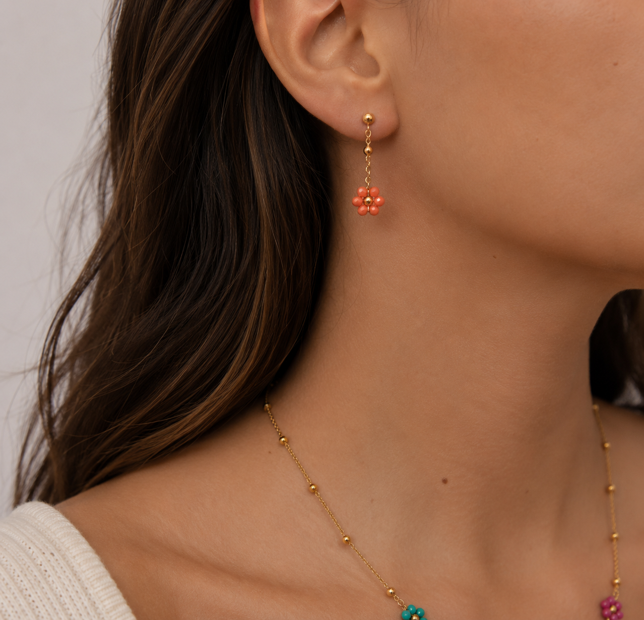 Pendientes Flores