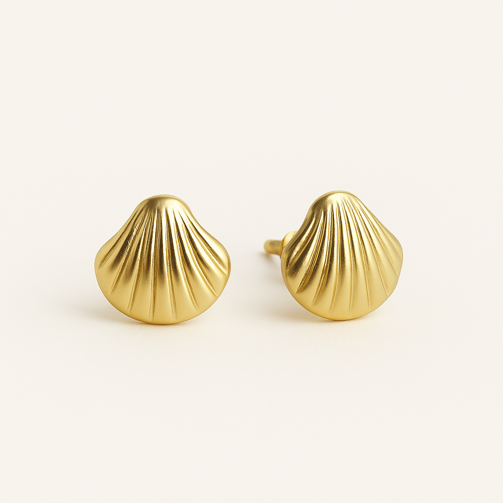 Pendientes Rosca Concha Marina